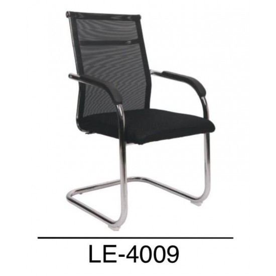 WellFin visitors Chairs black mesh black round arm