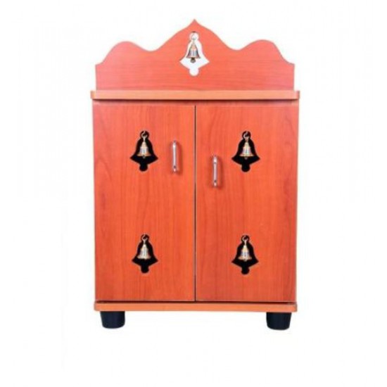 Double Door Engineering Wood Pooja Mandir Stand
