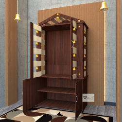 DOUBLE DOOR ENGINEERING WOOD POOJA MANDIR STAND - 09 DOUBLE DOOR ENGINEERING WOOD POOJA MANDIR STAND - 09