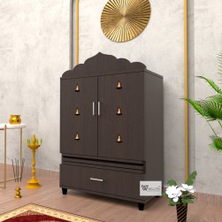 DOUBLE DOOR ENGINEERING WOOD POOJA MANDIR STAND - 12 DOUBLE DOOR ENGINEERING WOOD POOJA MANDIR STAND - 12