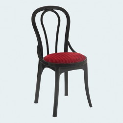 Pearl Suprer Cushioned Armless Plastic Chair