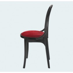 Pearl Suprer Cushioned Armless Plastic Chair
