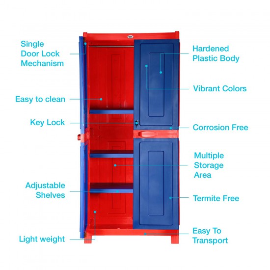 Supreme Symphony Plastic Storage Cabinet