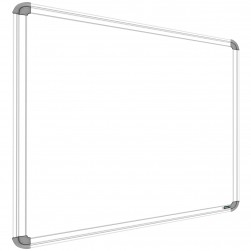 WellFin Non-Magnetic 2x2 Feet Double Sided Both Side Writing one Side White Marker and Reverse Side Chalk Board Surface