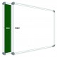 WellFin Non-Magnetic 2x3 Feet Double Sided Both Side Writing one Side White Marker and Reverse Side Chalk Board Surface (Pack of 1, Size 2feet x 3feet, White & Green)