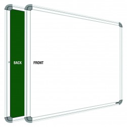 WellFin Writing Board Non Magnetic 1.5x2 Feet Double Sided White Board and Chalk Board Both Side Writing Boards, one Side White Marker and Reverse Side Chalk Board Surface WellFin Writing Board Non Magnetic 1.5x2 Feet Double Sided White Board and Chalk Board Both Side Writing Boards, one Side White Marker and Reverse Side Chalk Board Surface