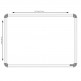 WellFin Non-Magnetic 2x2 Feet Double Sided Both Side Writing one Side White Marker and Reverse Side Chalk Board Surface